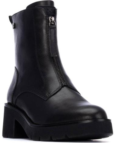 BOTIM XTI 144312 PRETO COM FECHO FRONTAL E SOLA TRATORADA NEGRO