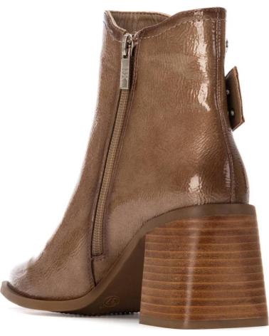 XTI STIEFELETTE 144315 BEIGE MIT SCHNALLE UND ABSATZ BEIGE