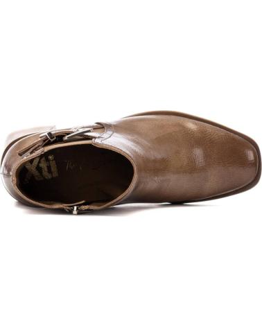 XTI STIEFELETTE 144315 BEIGE MIT SCHNALLE UND ABSATZ BEIGE