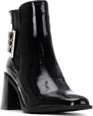 BOTINS DE SALTO XTI 144315 PRETOS COM FIVELA NEGRO