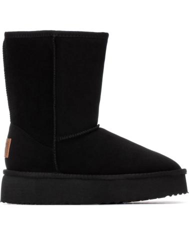 BOTAS ESTILO UGG XTI 144339 PRETAS COM PLATAFORMA NEGRO