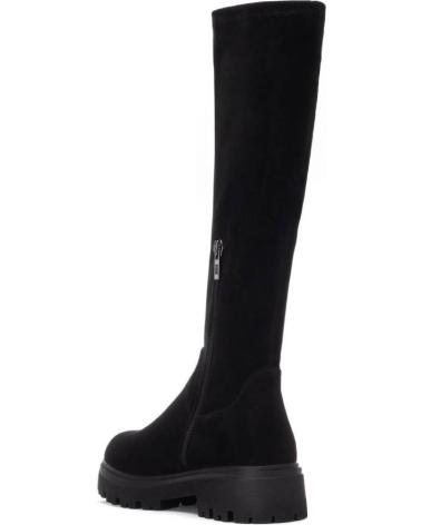 BOTA ALTA XTI 144393 PRETA ESTILO MEIA COM SOLA TRATORADA NEGRO
