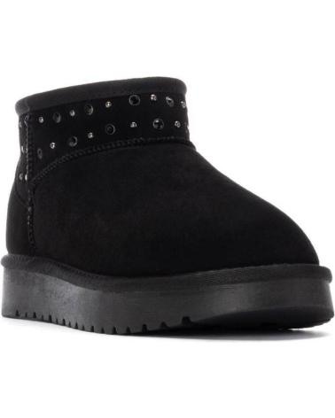 BOTIM XTI 144603 PRETO ESTILO UGG COM TACHAS E PLATAFORMA NEGRO