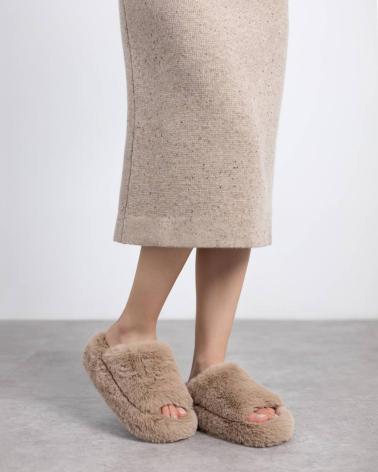 SANDALIAS DE PALA XTI 144708 TAUPE TAUPE