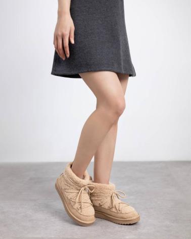 XTI 144728 BEIGE SNOW BOOTS BEIGE