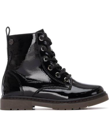 XTI 151327 BLACK PATENT COMBAT BOOTS WITH LACES AND SIDE ZIP NEGRO
