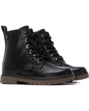 XTI 151329 BLACK MILITARY STYLE BOOTS NEGRO