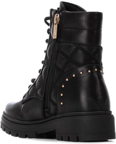 XTI 151332 QUILTED BLACK MILITARY BOOT NEGRO