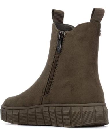 XTI 151390 KHAKI CHELSEA BOOT WITH TRACK PLATFORM KAKI