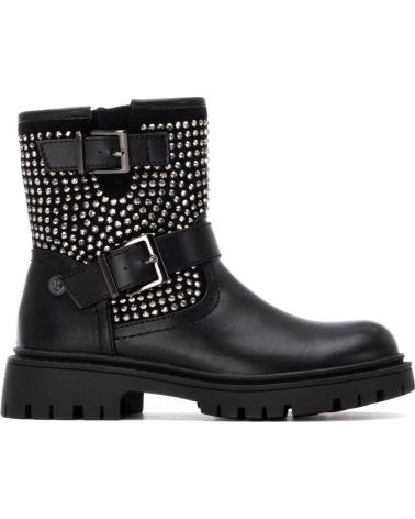 XTI 151401 BLACK BIKER BOOTS WITH STUDS AND BUCKLES NEGRO