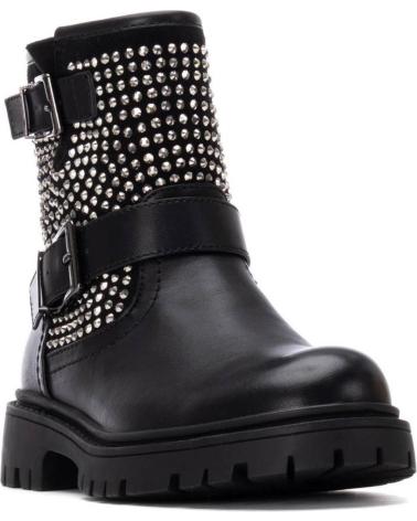 XTI 151401 BLACK BIKER BOOTS WITH STUDS AND BUCKLES NEGRO