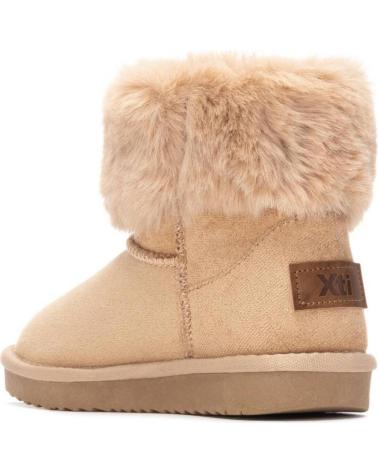 XTI 151412 BEIGE SNOW BOOTS WITH FUR LINING BEIGE
