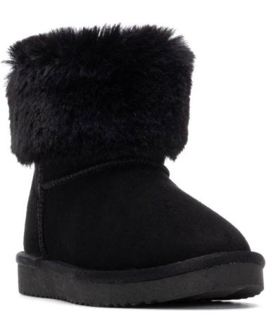 XTI 151412 BLACK BOOT WITH FAUX FUR NEGRO