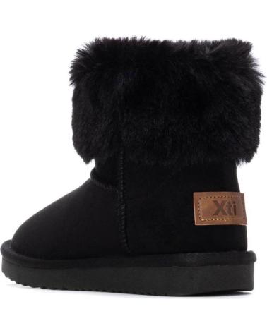 XTI 151412 BLACK BOOT WITH FAUX FUR NEGRO