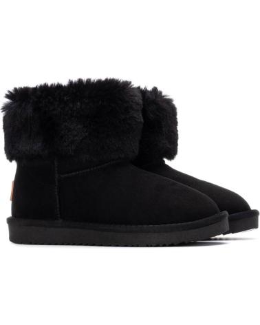 XTI 151412 BLACK BOOT WITH FAUX FUR NEGRO