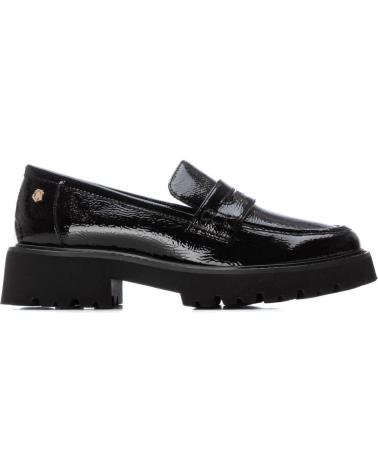 MOCASSINO CARMELA 162551 NERO CON PLATEAU NEGRO