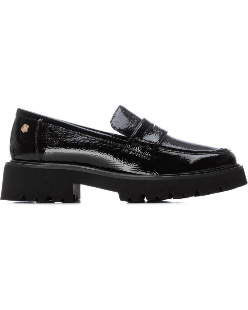 MOCASSINO CARMELA 162551 NERO CON PLATEAU NEGRO