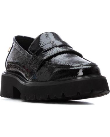 MOCASSINO CARMELA 162551 NERO CON PLATEAU NEGRO