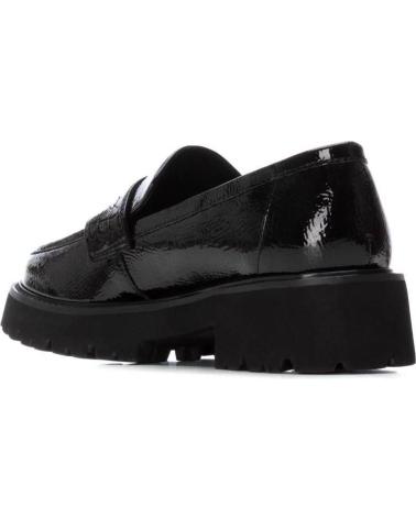 MOCASSINO CARMELA 162551 NERO CON PLATEAU NEGRO
