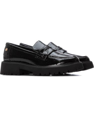MOCASSINO CARMELA 162551 NERO CON PLATEAU NEGRO
