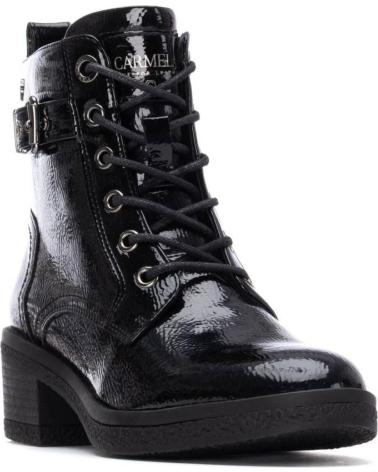 BOTA CARMELA 162577 NEGRA CON CORDONES Y HEBILLA NEGRO
