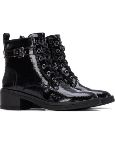 BOTA CARMELA 162577 NEGRA CON CORDONES Y HEBILLA NEGRO