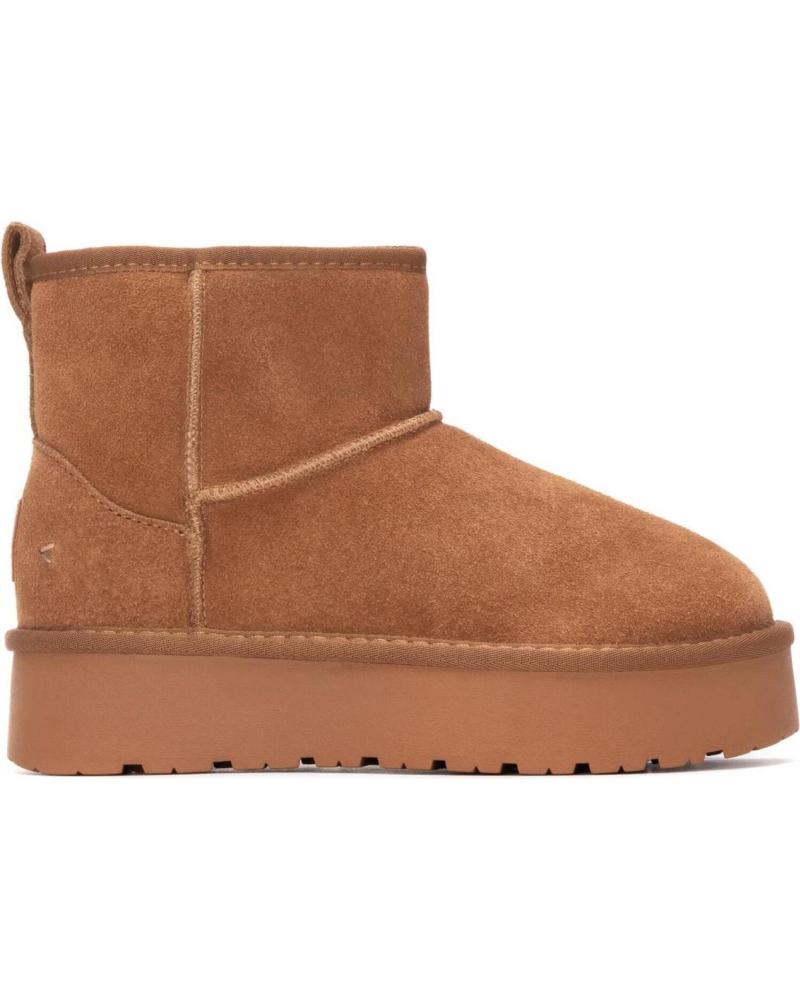 STIVALETTO CARMELA 162632 CAMMELLO TIPO UGG CON PLATEAU CAMEL