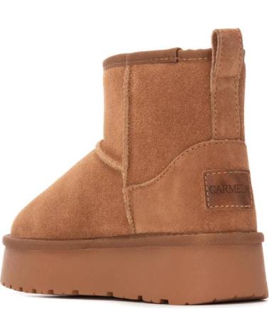 STIVALETTO CARMELA 162632 CAMMELLO TIPO UGG CON PLATEAU CAMEL