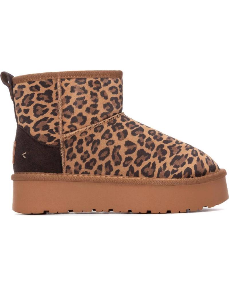 STIVALETTO CON ZEPPA CARMELA 162632 STAMPA LEOPARDATA CUERO
