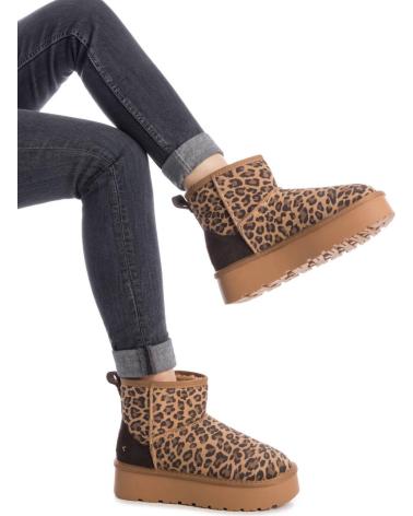 STIVALETTO CON ZEPPA CARMELA 162632 STAMPA LEOPARDATA CUERO