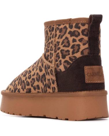 STIVALETTO CON ZEPPA CARMELA 162632 STAMPA LEOPARDATA CUERO