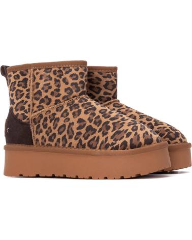 STIVALETTO CON ZEPPA CARMELA 162632 STAMPA LEOPARDATA CUERO