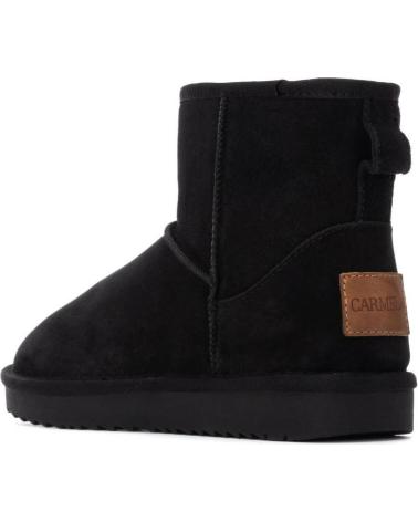 BOTA CORTA CARMELA 162634 NEGRA DE SERRAJE NEGRO