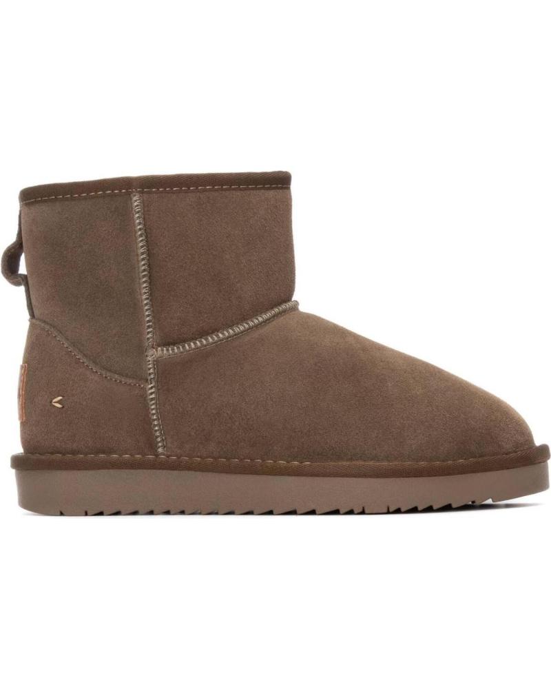 BOTA CORTA CARMELA 162634 KAKI DE SERRAJE KAKI