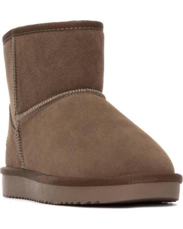 BOTA CORTA CARMELA 162634 KAKI DE SERRAJE KAKI