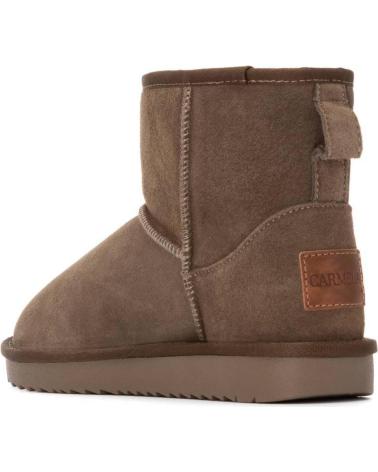 BOTA CORTA CARMELA 162634 KAKI DE SERRAJE KAKI