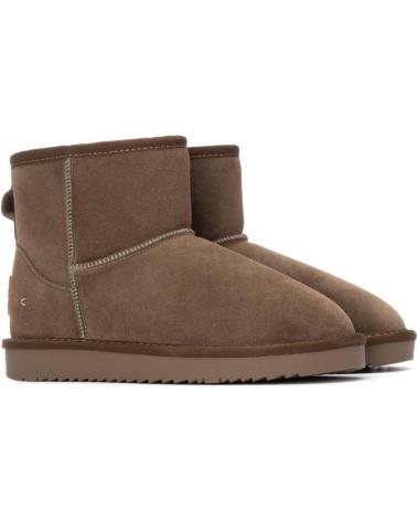 BOTA CORTA CARMELA 162634 KAKI DE SERRAJE KAKI