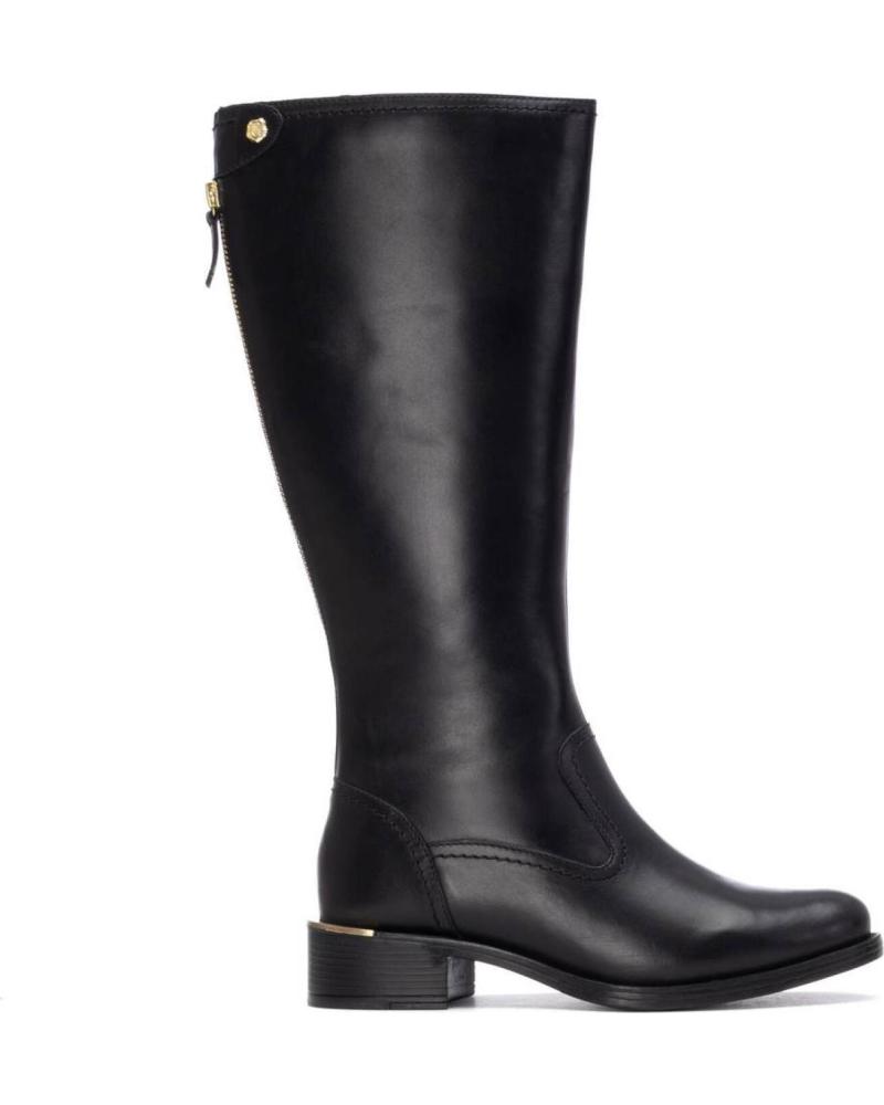 STIVALI ALTI CARMELA 162642 NERI CON CERNIERA POSTERIORE E TACCO BASSO NEGRO