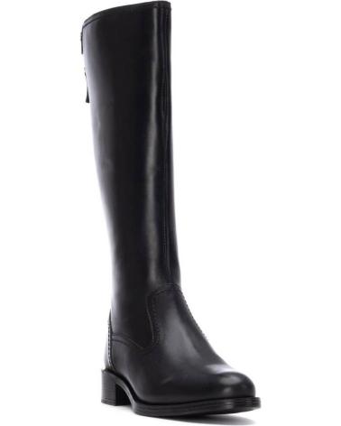 STIVALI ALTI CARMELA 162642 NERI CON CERNIERA POSTERIORE E TACCO BASSO NEGRO