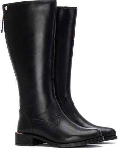 STIVALI ALTI CARMELA 162642 NERI CON CERNIERA POSTERIORE E TACCO BASSO NEGRO