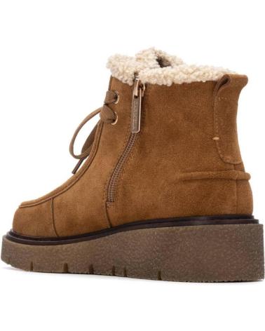 BOTÍN DE SERRAJE CARMELA 162670 CON FORRO DE BORREGUILLO Y SUELA TRACK CAMEL CAMEL