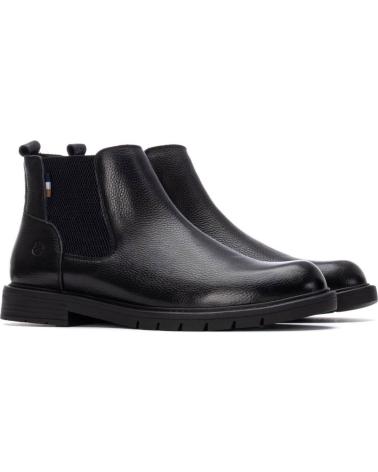 BOTA CHELSEA DE PIEL CARMELA 162673 NEGRA NEGRO