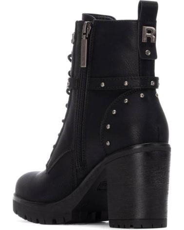 REFRESH STIEFEL 172916 SCHWARZ MIT PLATEAU UND SCHNÜRUNG NEGRO