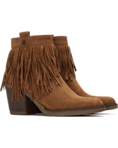 STIVALETTO REFRESH 172966 CAMEL CON FRANGE STILE COWBOY CAMEL