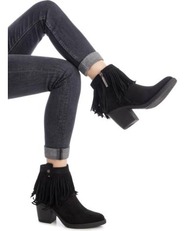 BOTTE REFRESH 172966 NOIRE À FRANGES STYLE COWBOY NEGRO