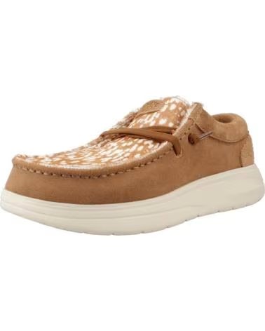 ZAPATILLAS CASUAL MUJER WENDY LUXE ANIMAL PRINT TAN HEY DUDE TAN
