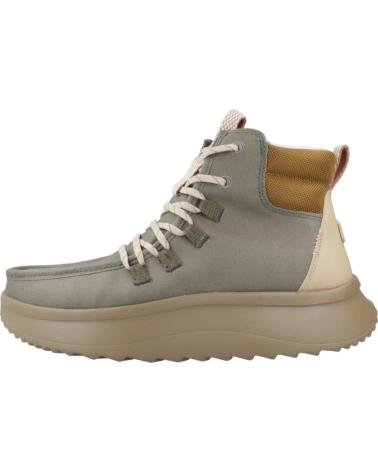 HEY DUDE BOTINES MUJER MODELO WENDY APRES COATED TWILL COLOR VERDE OL OLIVE