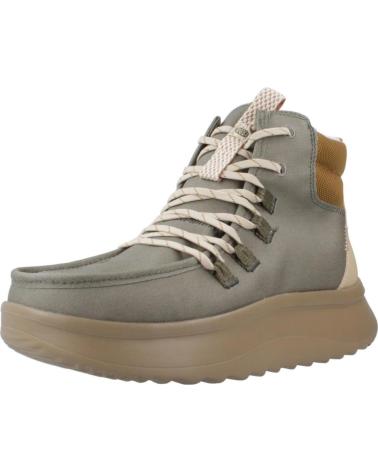 HEY DUDE BOTINES MUJER MODELO WENDY APRES COATED TWILL COLOR VERDE OL OLIVE