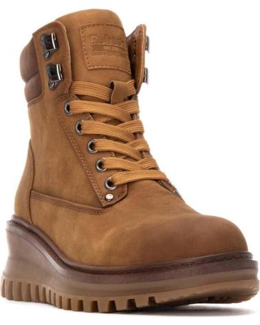 REFRESH BERGSCHUH-STIEFELETTE 172982 CAMEL MIT KEILABSATZ CAMEL
