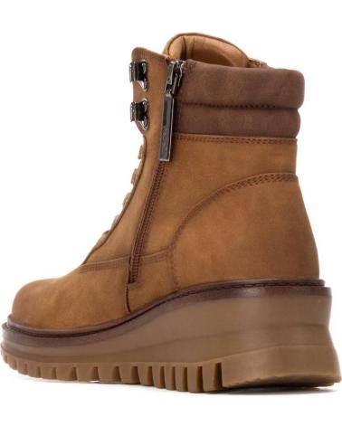 REFRESH BERGSCHUH-STIEFELETTE 172982 CAMEL MIT KEILABSATZ CAMEL